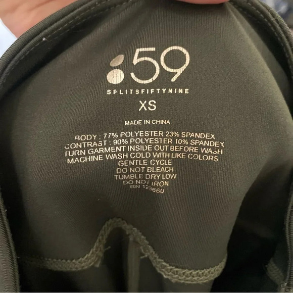 SPLITS59 Gray Green Leggings Size XS - Picture 4 of 6